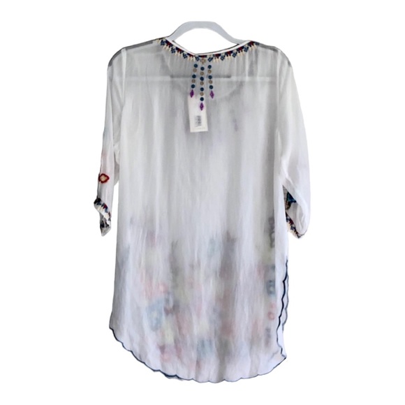 Johnny Was Marlin Embroidered Cotton
Tunic Top - Picture 6 of 10